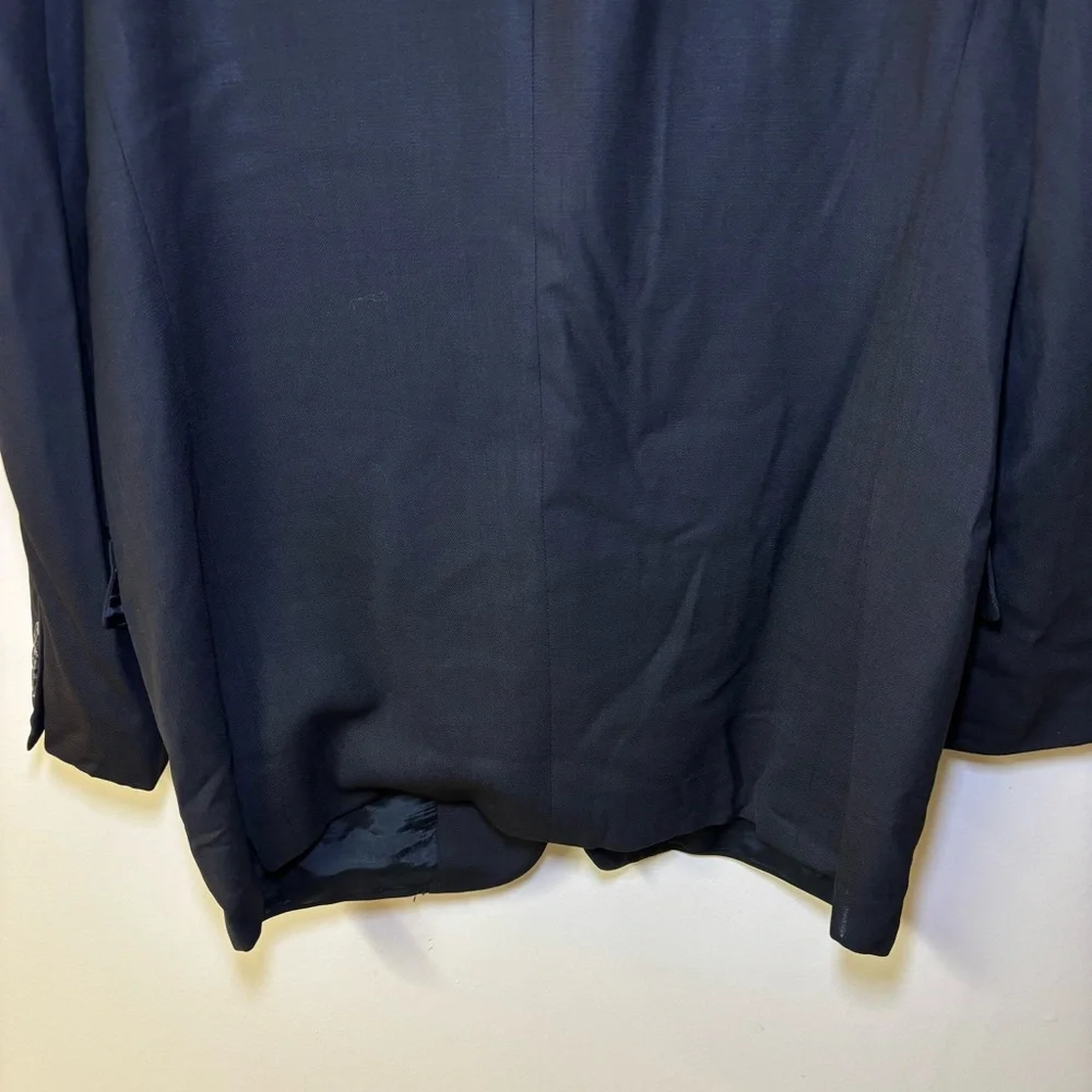 Joseph Abboud mens Black wool sport coat jacket blazer 43L Vintage Class…